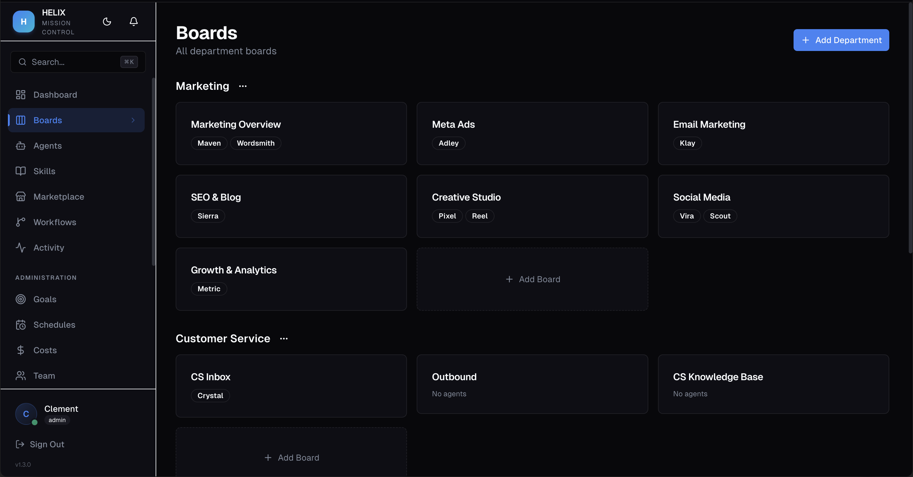 HELIX Kanban Board with AI agents
